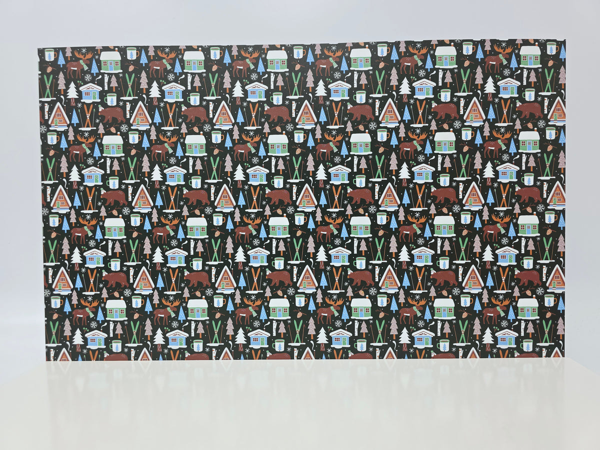PatternPly® Full Coverage Woodland Christmas on Green LARGE product photo 2