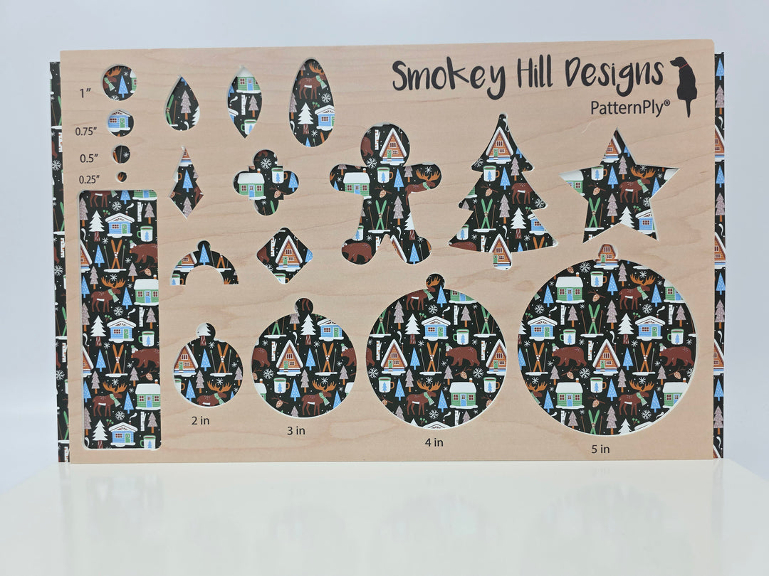 PatternPly® Full Coverage Woodland Christmas on Green LARGE