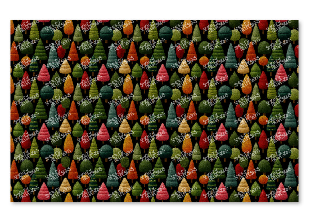 PatternPly® Full Coverage Woodland Embroidery
