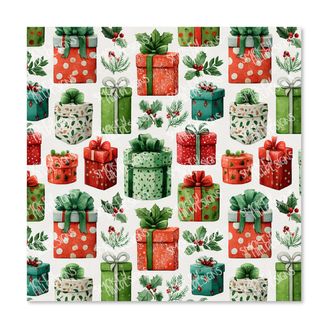 PatternPly® Transparent Wrapped Gifts