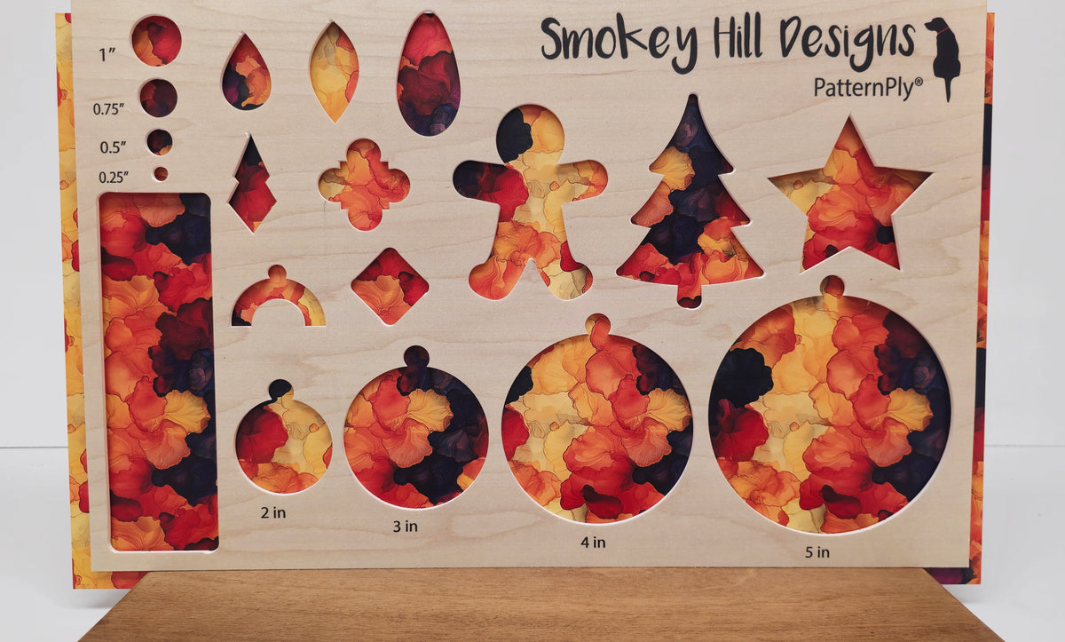 PatternPly® Full Coverage Warm Ink Blossoms LARGE product photo 2