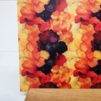 PatternPly® Full Coverage Warm Ink Blossoms LARGE sheet showing the pattern