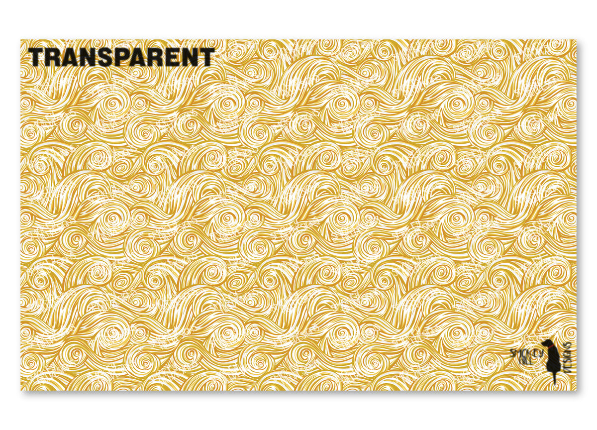 PatternPly® Transparent Yellow and White Swirls product photo 2