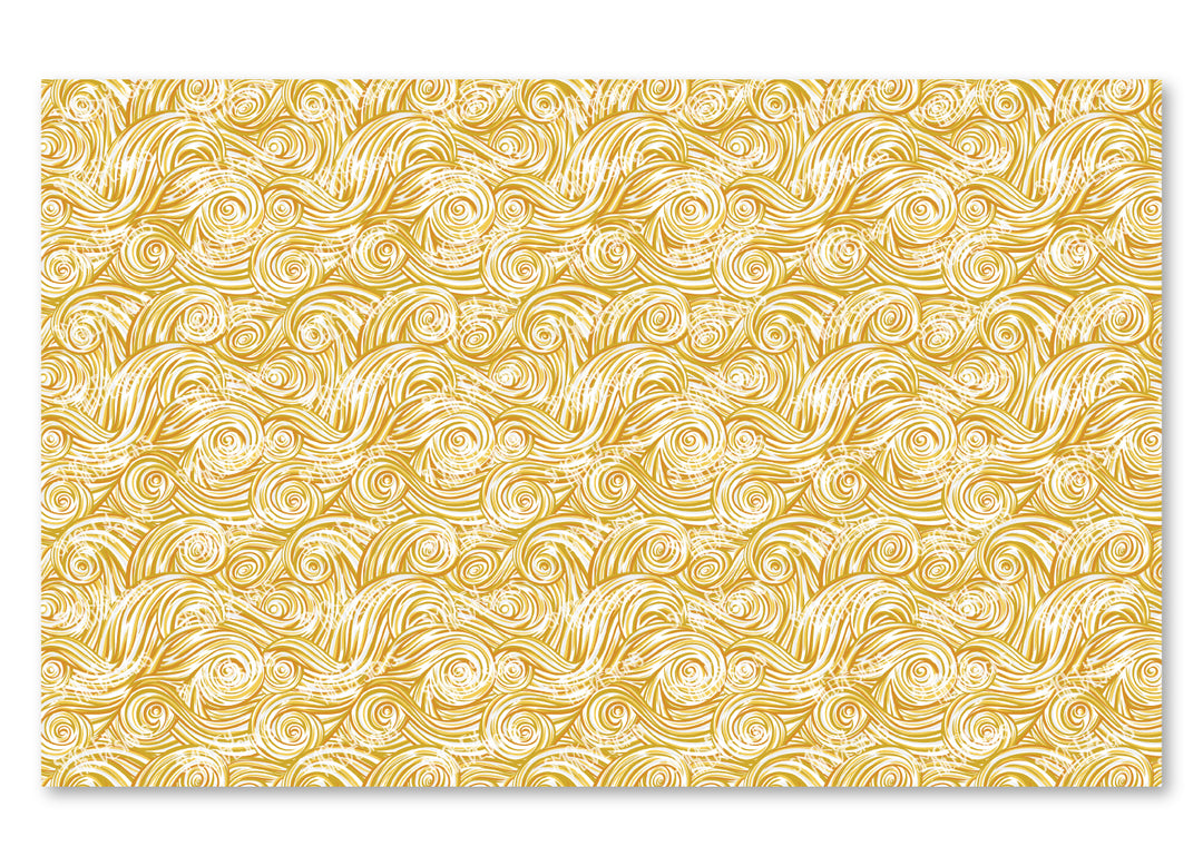 PatternPly® Scattered Yellow and White Swirls