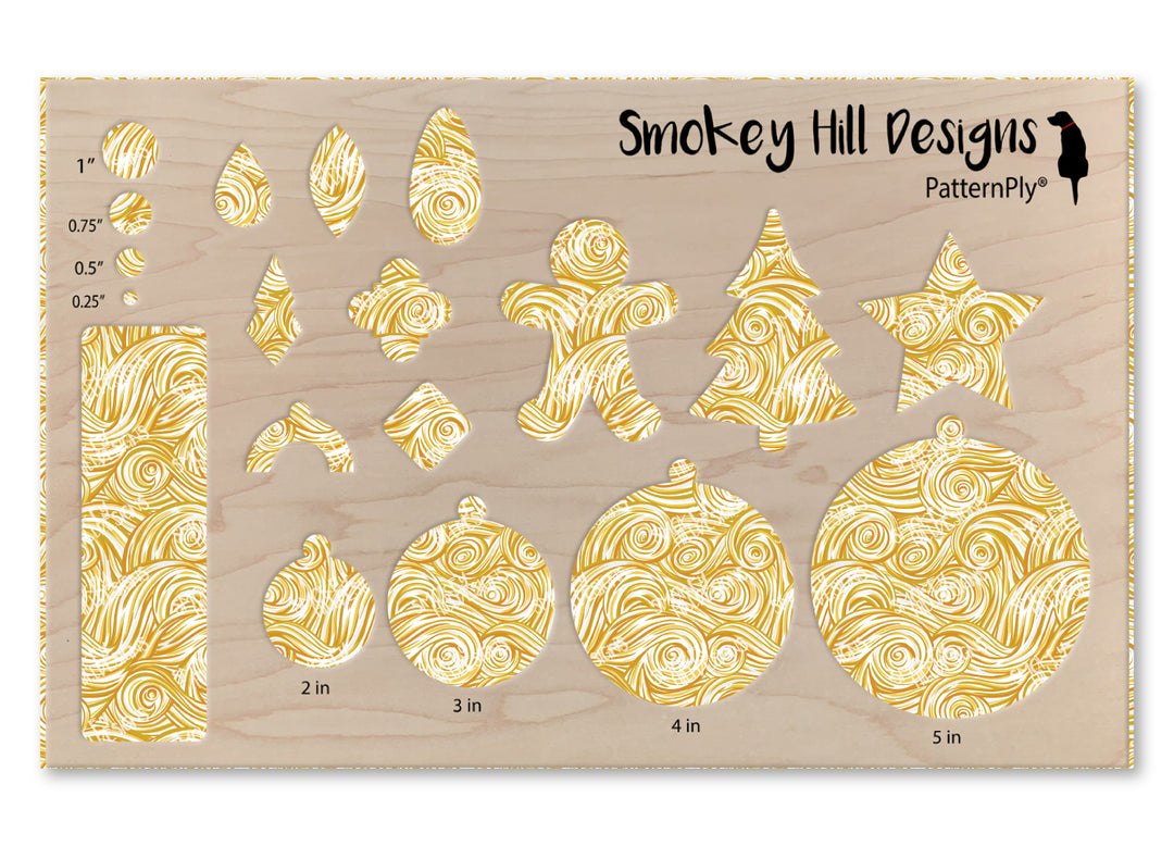 PatternPly® Scattered Yellow and White Swirls