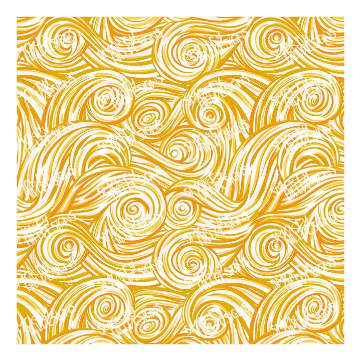 PatternPly® Scattered Yellow and White Swirls