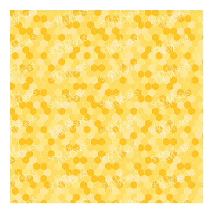 PatternPly® Transparent Yellow Honeycomb MICRO