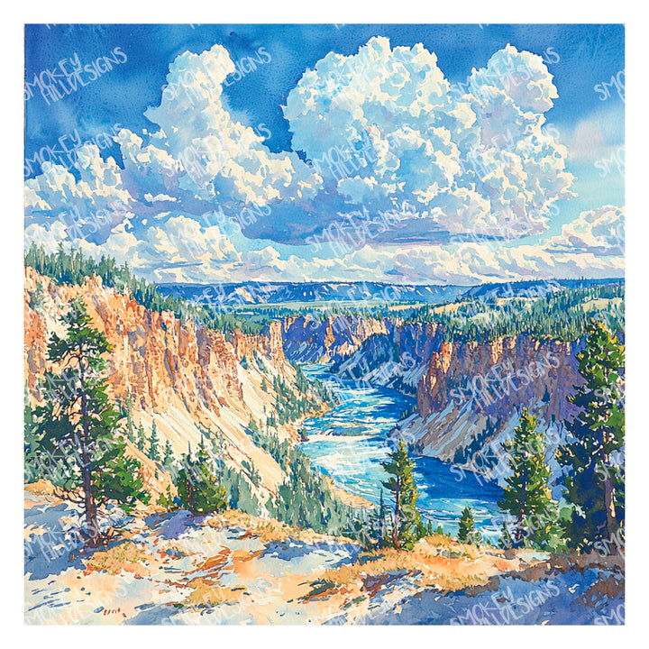 PatternPly® Transparent Yellowstone Gorge