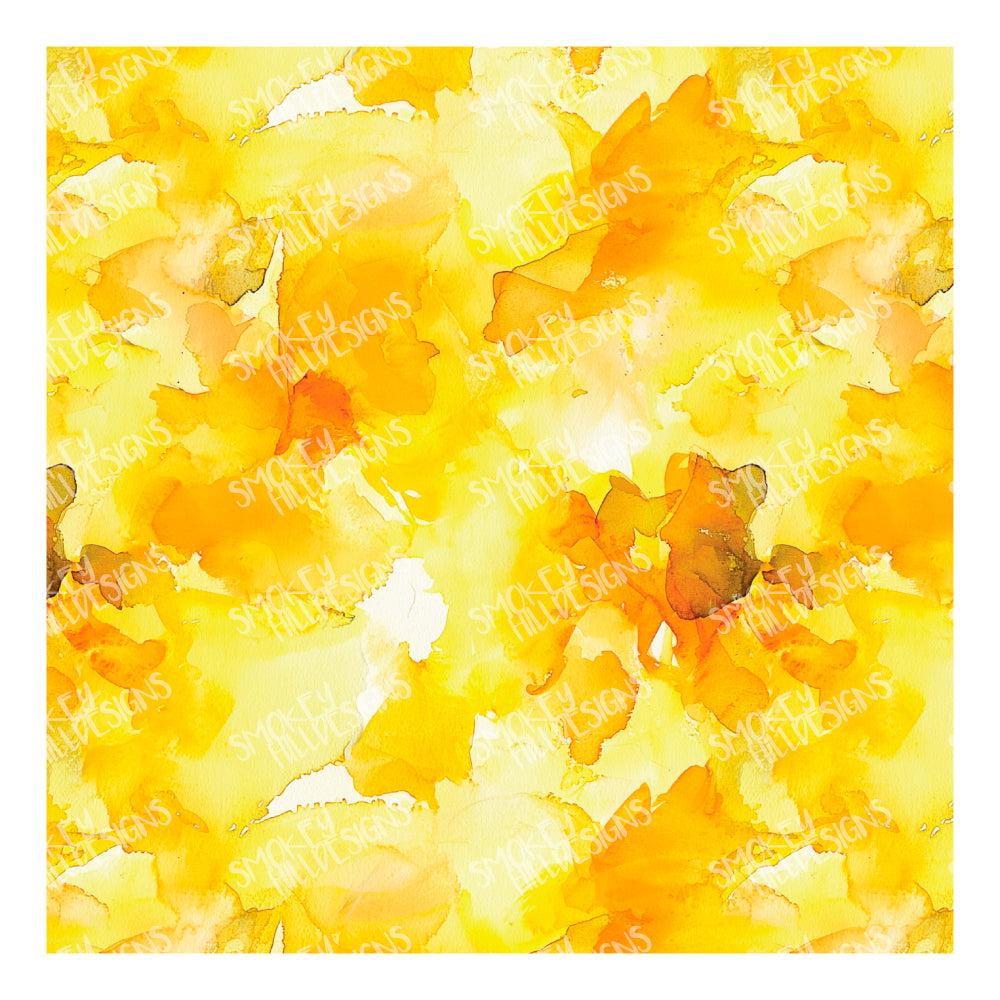 PatternPly® Transparent Yellow Watercolor sheet showing the pattern