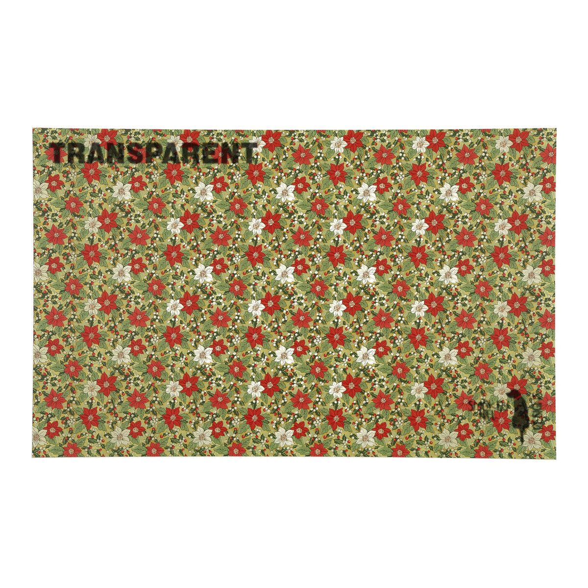 PatternPly® Transparent Yuletide Bouquet sheet showing the pattern