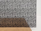 PatternPly® Scattered Zebra BLACK sheet showing the pattern