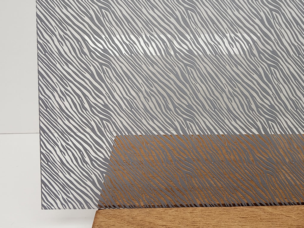 PatternPly® Scattered Zebra GRAY sheet showing the pattern