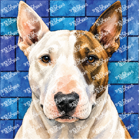 PatternPly® Full Coverage Dog Breed Series Volume 3 Dog Portraits in Watercolor 18 art scene artwork