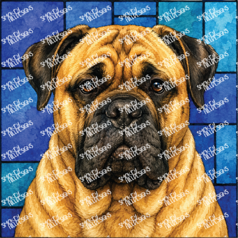 PatternPly® Full Coverage Dog Breed Series Volume 3 Dog Portraits in Watercolor 1