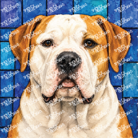 PatternPly® Full Coverage Dog Breed Series Volume 3 Dog Portraits in Watercolor 25