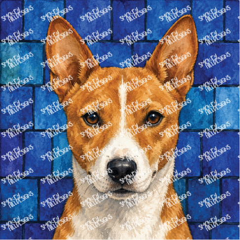 PatternPly® Full Coverage Dog Breed Series Volume 3 Dog Portraits in Watercolor 27 art scene artwork