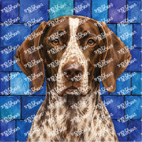 PatternPly® Transparent Dog Breed Series Volume 3 Dog Portraits in Watercolor 28