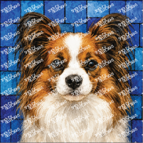 PatternPly® Transparent Dog Breed Series Volume 3 Dog Portraits in Watercolor 30