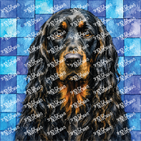 PatternPly® Full Coverage Dog Breed Series Volume 3 Dog Portraits in Watercolor 6 art scene artwork