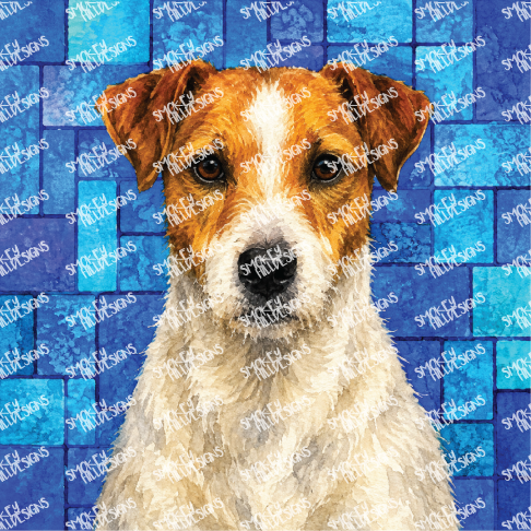 PatternPly® Full Coverage Dog Breed Series Volume 4 Dog Portraits in Watercolor 12