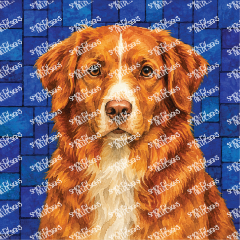 PatternPly® Full Coverage Dog Breed Series Volume 4 Dog Portraits in Watercolor 18