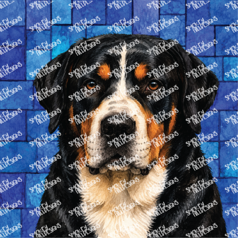 PatternPly® Transparent Dog Breed Series Volume 4 Dog Portraits in Watercolor 19