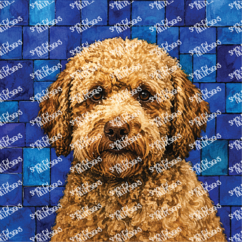 PatternPly® Full Coverage Dog Breed Series Volume 4 Dog Portraits in Watercolor 21