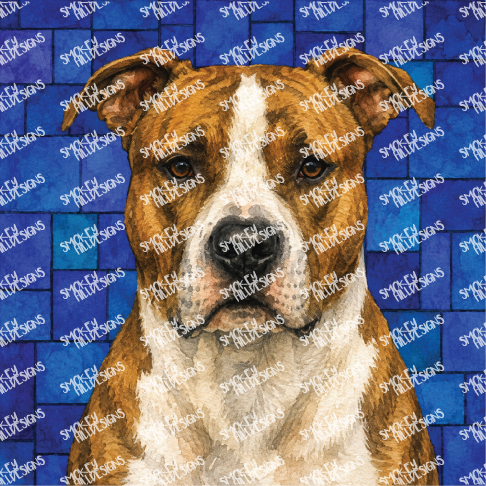 PatternPly® Full Coverage Dog Breed Series Volume 4 Dog Portraits in Watercolor 26