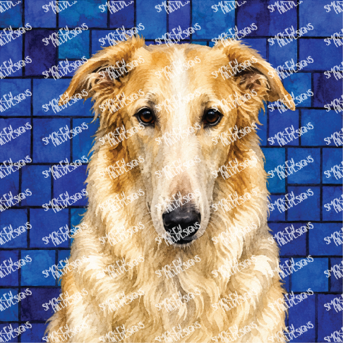 PatternPly® Full Coverage Dog Breed Series Volume 4 Dog Portraits in Watercolor 27