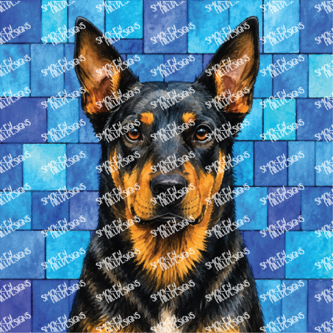 PatternPly® Full Coverage Dog Breed Series Volume 4 Dog Portraits in Watercolor 2