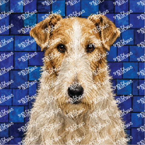 PatternPly® Transparent Dog Breed Series Volume 4 Dog Portraits in Watercolor 32