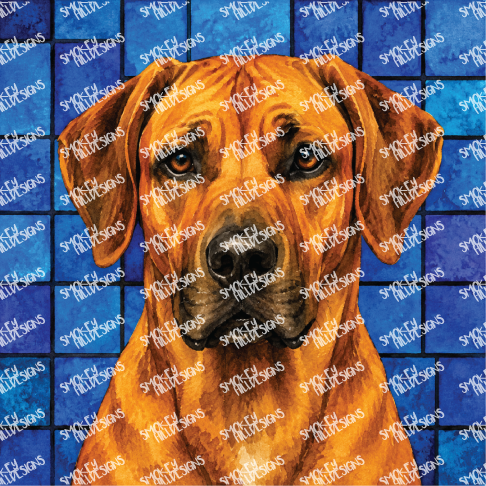 PatternPly® Full Coverage Dog Breed Series Volume 4 Dog Portraits in Watercolor 6