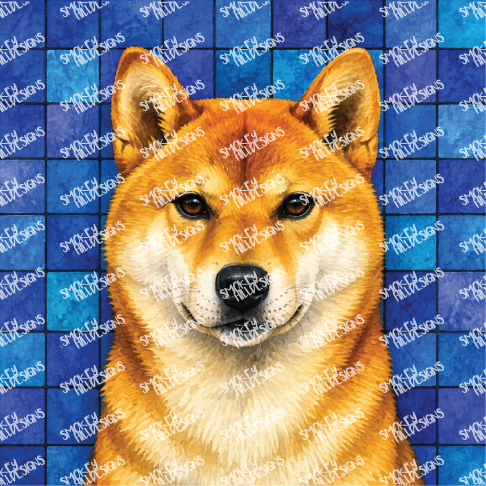PatternPly® Full Coverage Dog Breed Series Volume 4 Dog Portraits in Watercolor 7