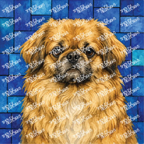 PatternPly® Full Coverage Dog Breed Series Volume 5 Dog Portraits in Watercolor 11
