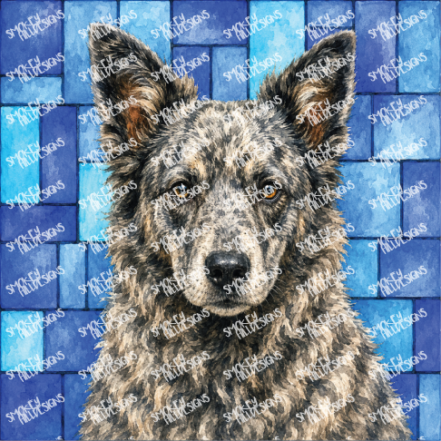 PatternPly® Transparent Dog Breed Series Volume 5 Dog Portraits in Watercolor 14