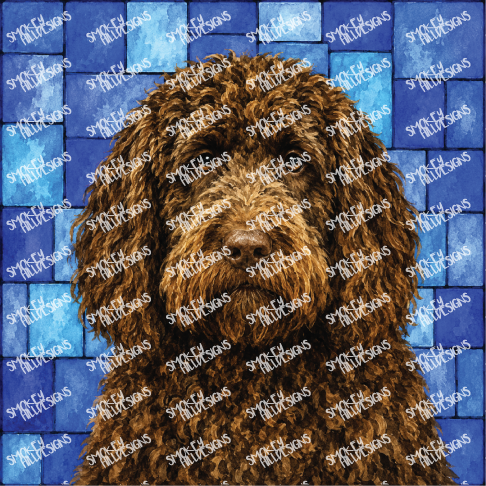 PatternPly® Transparent Dog Breed Series Volume 5 Dog Portraits in Watercolor 17 art scene artwork