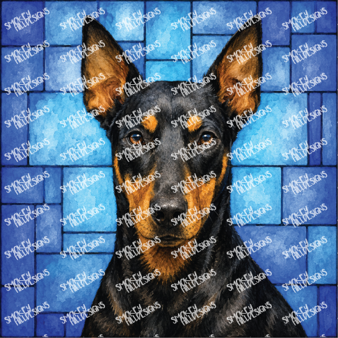 PatternPly® Full Coverage Dog Breed Series Volume 5 Dog Portraits in Watercolor 19