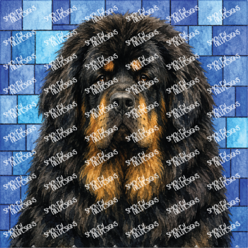 PatternPly® Full Coverage Dog Breed Series Volume 5 Dog Portraits in Watercolor 29