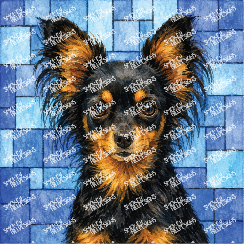 PatternPly® Transparent Dog Breed Series Volume 5 Dog Portraits in Watercolor 31 art scene artwork
