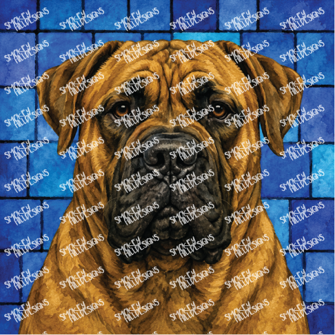 PatternPly® Full Coverage Dog Breed Series Volume 5 Dog Portraits in Watercolor 4