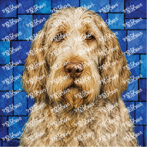 PatternPly® Transparent Dog Breed Series Volume 5 Dog Portraits in Watercolor 5