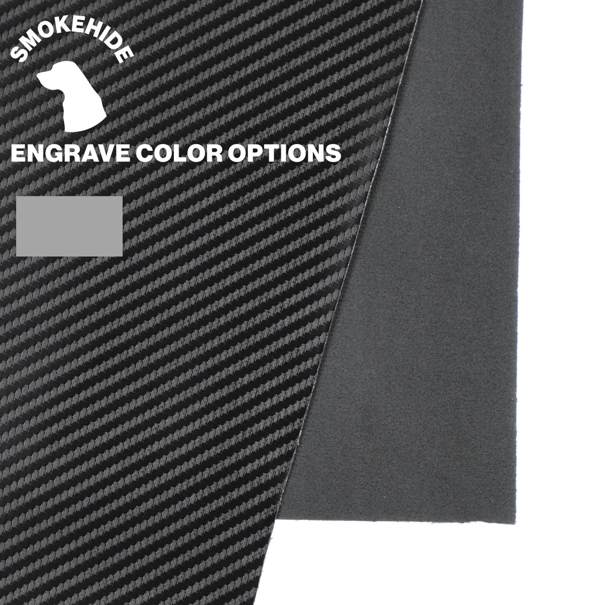 Black Carbon Fiber SmokeHide™ Leatherette