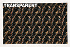 PatternPly® Transparent Black and Gold Marble sheet showing the pattern