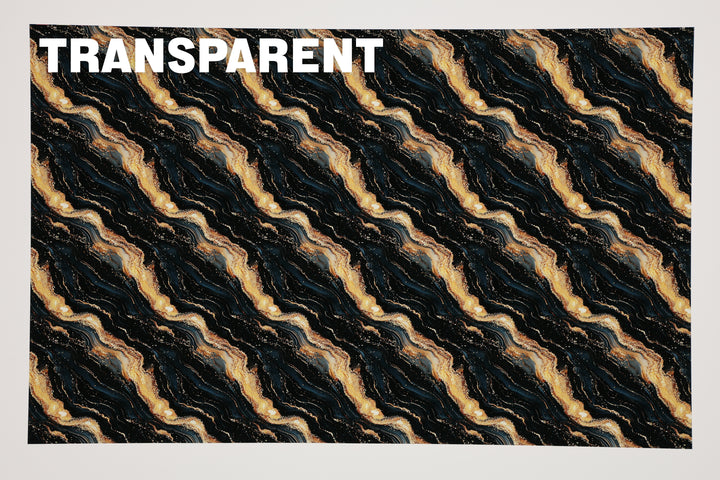 PatternPly® Transparent Black and Gold Shimmer Waves