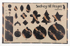 PatternPly® Transparent Black and Gold Shimmer Waves product photo 2