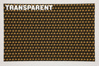 PatternPly® Transparent Black Cat Pumpkins Micro sheet showing the pattern