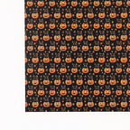 PatternPly® Full Coverage Black Cat Pumpkins Micro sheet showing the pattern