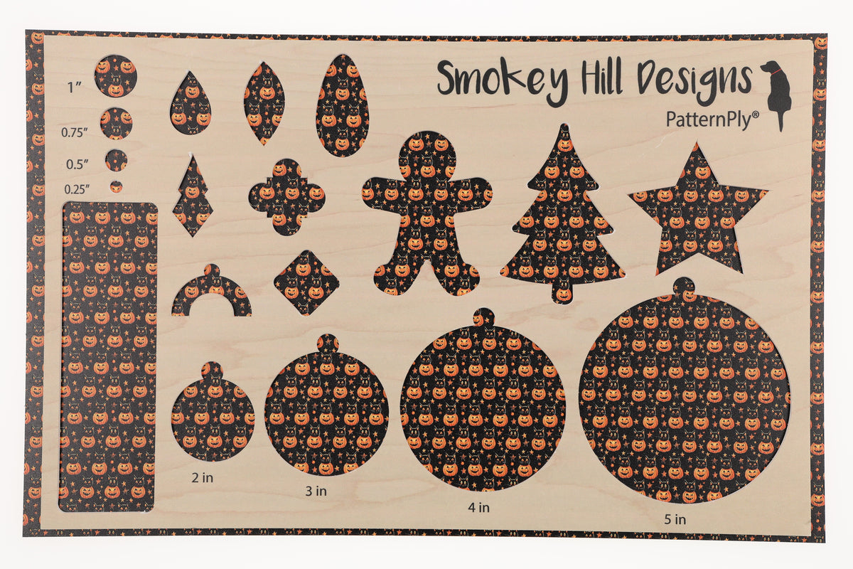 PatternPly® Transparent Black Cat Pumpkins Micro product photo 2