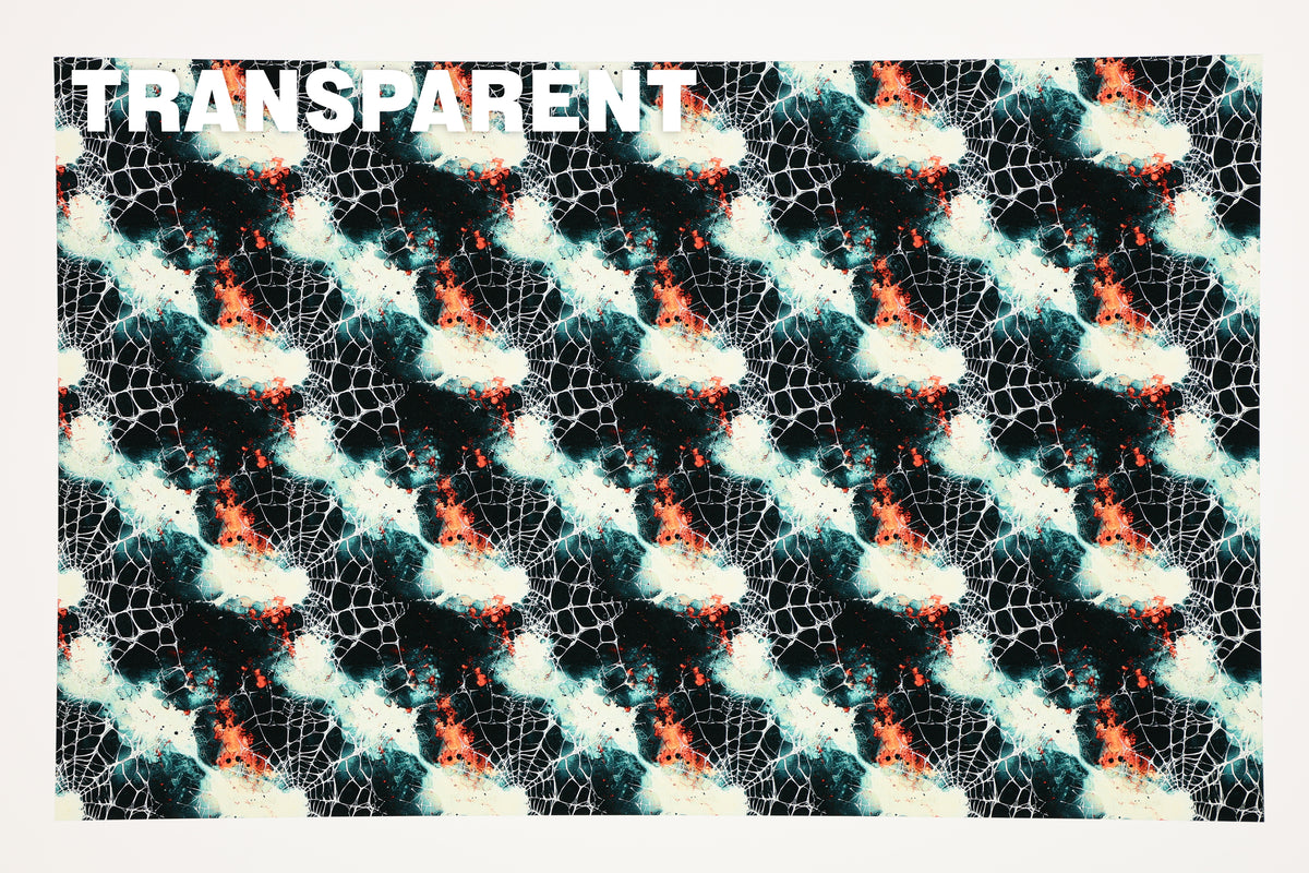 PatternPly® Transparent Bloody Spiderwebs sheet showing the pattern