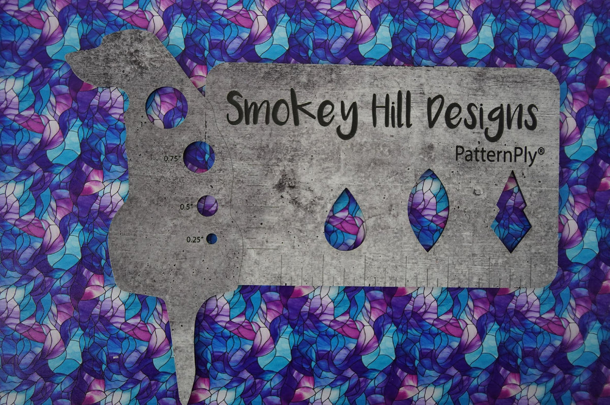 PatternPly® Full Coverage Blue and Purple Stained Glass product photo 4